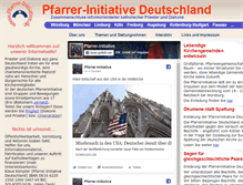 Tablet Screenshot of pfarrer-initiative.org